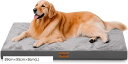 ペットクッション 双面デザイン 夏冬兼用 防水 犬用ベッド 猫ベッド ペットベッドマット 噛んでも破れない犬用ベッド 高反発 介護ベッド オールシーズン 犬用クッション 洗える 小型犬(ダークグレー, 89cmx55cmx8cm(L))
