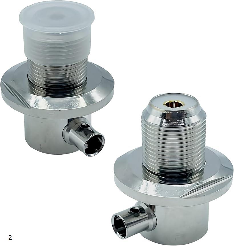 ダミーアンテナ 取付 コネクター トラック 飾り 装飾品 CB無線 L型 デコトラ レトロ アートトラック (2個セット)