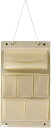 morytrade ウォールポケット 壁掛け式 卓上 2way 整理整頓 ティッシュ入れ(アイボリー, 25x23cm)