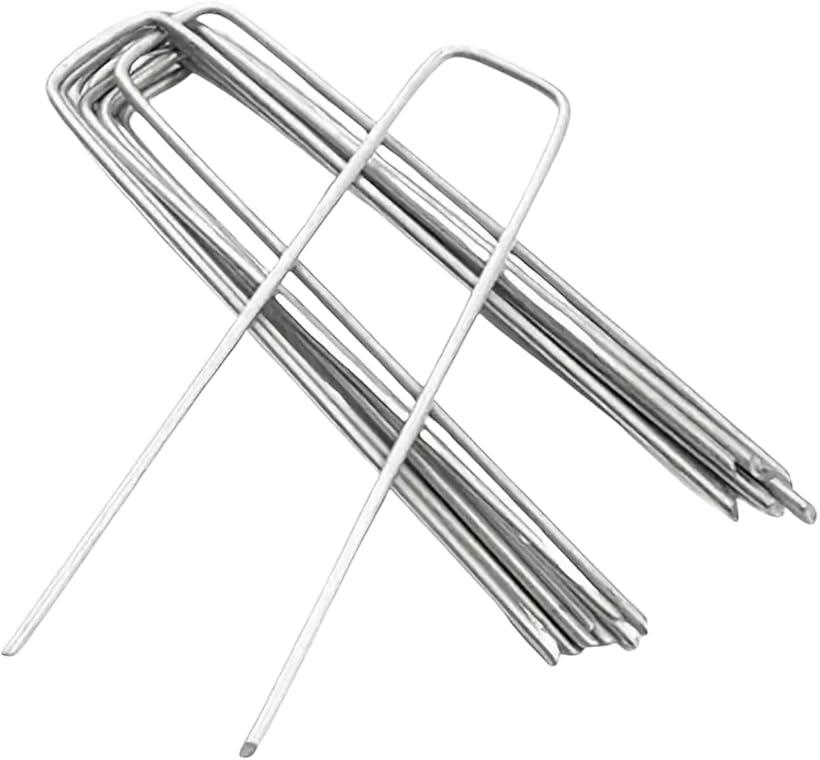 ケンアール Uピン杭 U字釘 防草シート 固定 人工芝 押さえ U字型 ガーデニング 家庭菜園 農業用ネット ..