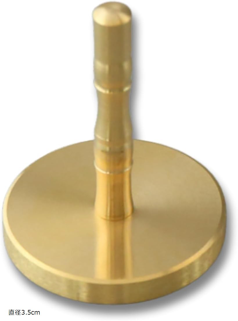 灰ならし 灰押さえ 香炉 仏具 香道具 真鍮製 お香 線香 仏壇 丸型...(3)