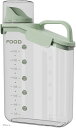 ペットフードストッカー 保存容器 犬 猫 2000ml(グリーン)