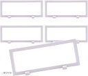 アクリルケース ディスプレイケース 缶バッジ 収納 鑑賞 台座付き 5個セット(ホワイト)