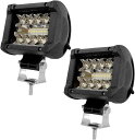 互換品 LED作業灯 ledライト 白 防水 12V/24V兼用 汎用ライト サブライト 補助ライト 2個セット