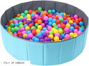 折りたたみ ボールプール 室内 ボールなし 水入れ不可(ブルー, M(100cm))