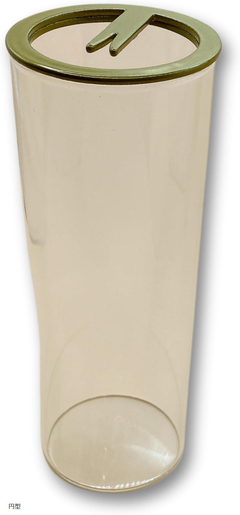 ガラス製 お香立て 吊り下げ式 灰 飛び散り防止 シンプル モダンデザイン 簡単お手入れ 線香対応 玄関 リビング 癒し(クリア, 円型)