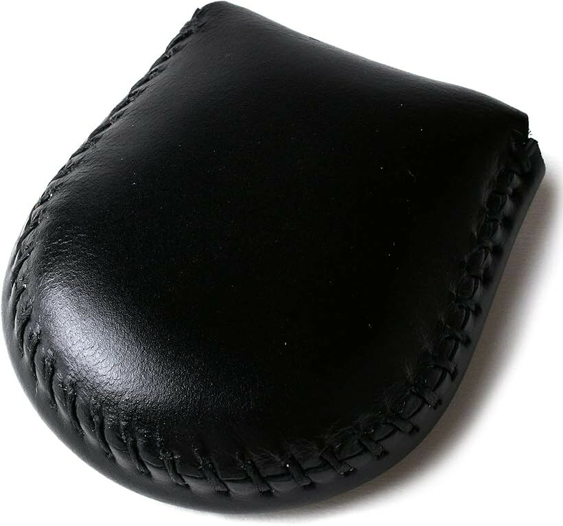 コインケース 小銭入れ 使いやすい 本皮 コンパクト プレゼント (ブラック, Small)