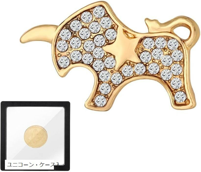 ラペルピン スーツ ジャケット メンズ レディース パーティー ビジネス (ゴールド, 約1.5cm)