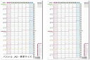 1年連結カレンダー ポスター 2枚セット 2025年 7月始まり 日曜始まり 大きい 壁掛け 令和7年 1Y-2525-07SUN(パステル, 標準(A2))