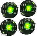 ワイヤレス LED ライト 点灯 点滅 超小型 マグネットスイッチ(ライムグリーン, 直径9.5mm x 厚さ5mm)