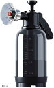 洗車 泡 スプレー フォームガン 2L ノズル 手動 バイク 蓄圧 洗浄 スポンジ セット 用品(黒ボトル)