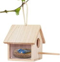 互換品 鳥かご 鳥の巣 巣箱 鳥小屋 屋外 アクリル 野鳥との出会い バードハウス 天然木材 観察 吊り下げ 木製(ウッド)