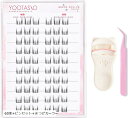 1秒まつエク 部分つけまつげのり不要10-12mm 落ちにくい高い粘着力 束感 軽量 快適 旅行と日常使い(60束+ピンセット+まつげカーラー)