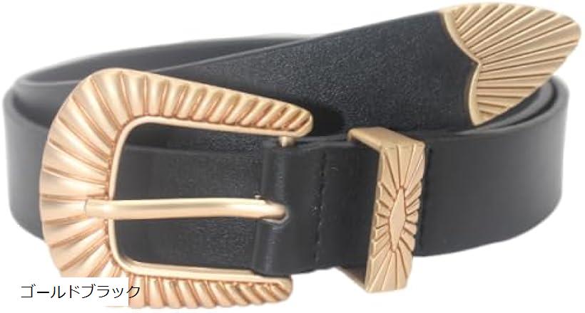 ベルト ウエスタン デザイン 太め レトロ おしゃれ 大きい サイズ エレガント ファッション レディース..