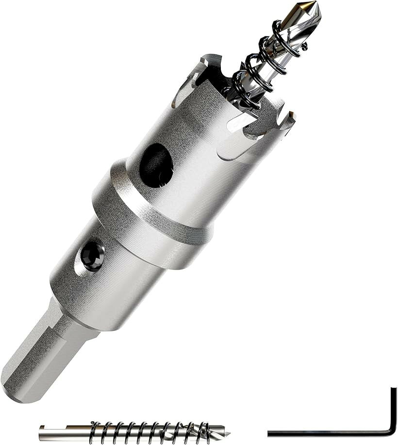 バリエーションコード : 2b6kv0hd28商品コード2b8sxqtrp0商品名互換品現役電気工事士・大工推薦＆監修超硬 ステンレス ホールソー 穴あけ 電動ドリル ホルソー ホールカッターブランドShopXJサイズ等18mm優れた切れ味と耐摩耗性を持った超硬チップを使用。 バイメタルホルソー より強力なロングホールカッターです。「使用時の注意点」潤滑油をご利用ください。「セット内容」本体1個・センタードリル2本・六角レンチ1本「用途」プロの方から日曜大工、DIY初心者まで広い用途におすすめです。「使用用途」電動ドリル、ボール盤に使用可能。センタードリル・六角レンチ付き（センタードリルはシンニング加工によりポンチングが不要です。）「六角軸ではありません」インパクトドライバーの使用を検討の方は別途互換用のドリルチャックが必要です。「被削材」ステンレス板 (10mm以下)、金属、鋼板、鉄 板 用、アルミ 等 合金板、木材、外壁、（エアコン・換気扇の取付け等）、キッチン周り、アクリル、発泡スチロール、薄いモルタル、薄いコンクリート パネル ボード、人口大理石など ＊U字側溝等の二次製品にはお使いいただけません。＊錆防止のため油が付着しております。※ 他ネットショップでも併売しているため、ご注文後に在庫切れとなる場合があります。予めご了承ください。※ 品薄または希少等の理由により、参考価格よりも高い価格で販売されている場合があります。ご注文の際には必ず販売価格をご確認ください。※ 沖縄県、離島または一部地域の場合、別途送料の負担をお願いする場合があります。予めご了承ください。※ お使いのモニタにより写真の色が実際の商品の色と異なる場合や、イメージに差異が生じることがあります。予めご了承ください。※ 商品の詳細（カラー・数量・サイズ 等）については、ページ内の商品説明をご確認のうえ、ご注文ください。※ モバイル版・スマホ版ページでは、お使いの端末によっては一部の情報が表示されないことがあります。すべての記載情報をご確認するには、PC版ページをご覧ください。