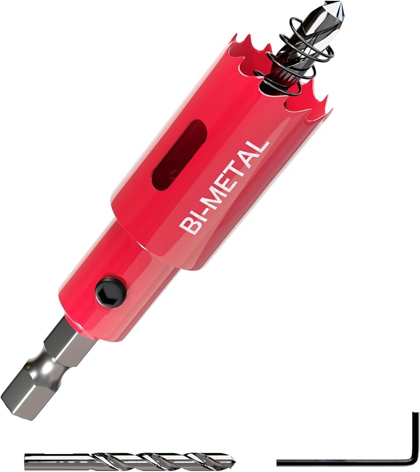 バリエーションコード : 2b2i2ikkfu商品コード2b2sg9864u商品名ホールソーインパクトドライバー用六角軸 6.35mm バイメタル 木工 穴あけ プラスチック 軟金属 対応 電動ドリル ドライバーブランドShopXJカラーレッドサイズ等19mm「インパクトドライバー対応」「 六角軸 6.35mm 」安価で使いやすいオリジナルのバイメタルホールソーです。「特長」バイメタルでは高級ハイス(M42)と強靭なバネ鋼を電子ビームで溶接し、高い切削性能を実現。コンビネーションピッチの採用で、穴あけ時の振動が抑えられ、精度の高い加工ができます。HSSセンタードリルにスプリング（バネ）がついてます、切り抜いたカスが押し出されるのでカスを取り除く手間が低減できます、それに貫通時に与えられる衝撃を緩和して刃部の損傷を防止、穴あけ作業の安全にもつながります。「用途」石膏ボード・プラスチック・木材・合板・薄鉄板・薄ステンレス板・薄アルミ板などの穴あけ作業に使われます。配管工事、電気工事と様々な穴あけ作業に、プロの職場から日曜大工、DIYの広まりまで活用されます。「対応機種」電気ドリル 、充電式ドリルドライバー 。精度が必要な場合は、ボール盤やドリルスタンドを利用してください。「注意事項」切削は低速回転からスタートしてください。必ず部材に対し垂直に使用してください。途中からドリルを傾けたりしないで下さい。金属の切削を行なう際は、切削油または水をかけながら作業を行ってください。使用中にゴーグルやマスクなどの保護防具を装着してください。※ 他ネットショップでも併売しているため、ご注文後に在庫切れとなる場合があります。予めご了承ください。※ 品薄または希少等の理由により、参考価格よりも高い価格で販売されている場合があります。ご注文の際には必ず販売価格をご確認ください。※ 沖縄県、離島または一部地域の場合、別途送料の負担をお願いする場合があります。予めご了承ください。※ お使いのモニタにより写真の色が実際の商品の色と異なる場合や、イメージに差異が生じることがあります。予めご了承ください。※ 商品の詳細（カラー・数量・サイズ 等）については、ページ内の商品説明をご確認のうえ、ご注文ください。※ モバイル版・スマホ版ページでは、お使いの端末によっては一部の情報が表示されないことがあります。すべての記載情報をご確認するには、PC版ページをご覧ください。