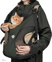 猫 キャリーバッグ 犬 リュック ペット スリング 抱っこひも 抱っこバッグ 抱っこかばん スリングバッグ 前抱き 安定性 通気性 犬/猫/ウサギ/小動物適用 大容量 旅行 病院 通院 お出かけ 軽量 防水(グレー, ワンサイズ)
