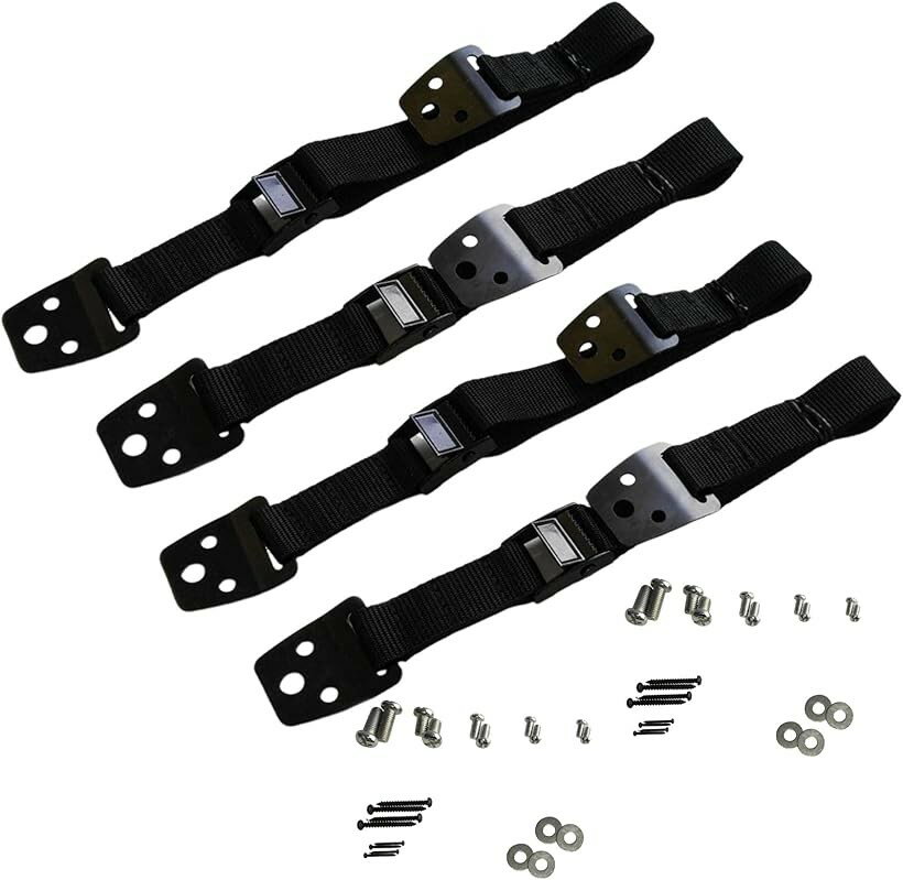 テレビ ベルト 固定 転倒防止 耐震 クランプ 地震 防災 a924 (4本セット)