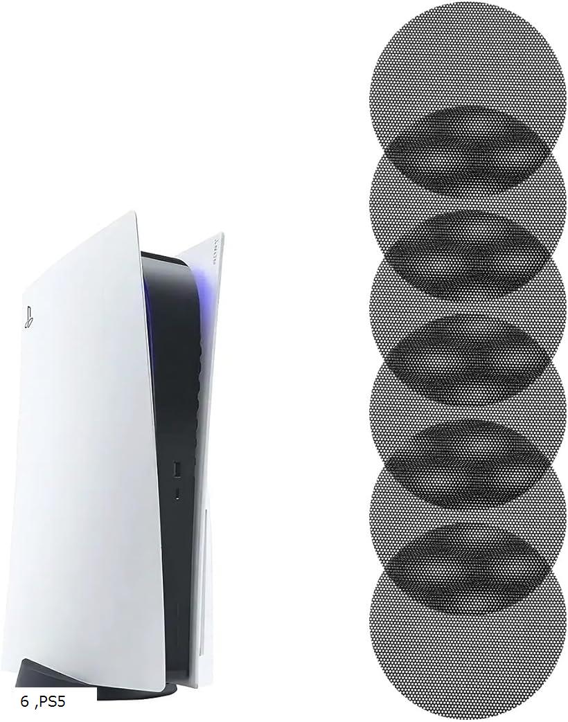 PS5 冷却ファン ダストフィルター ほこり 防止 防塵 ホコリカバー (PS5， 6)