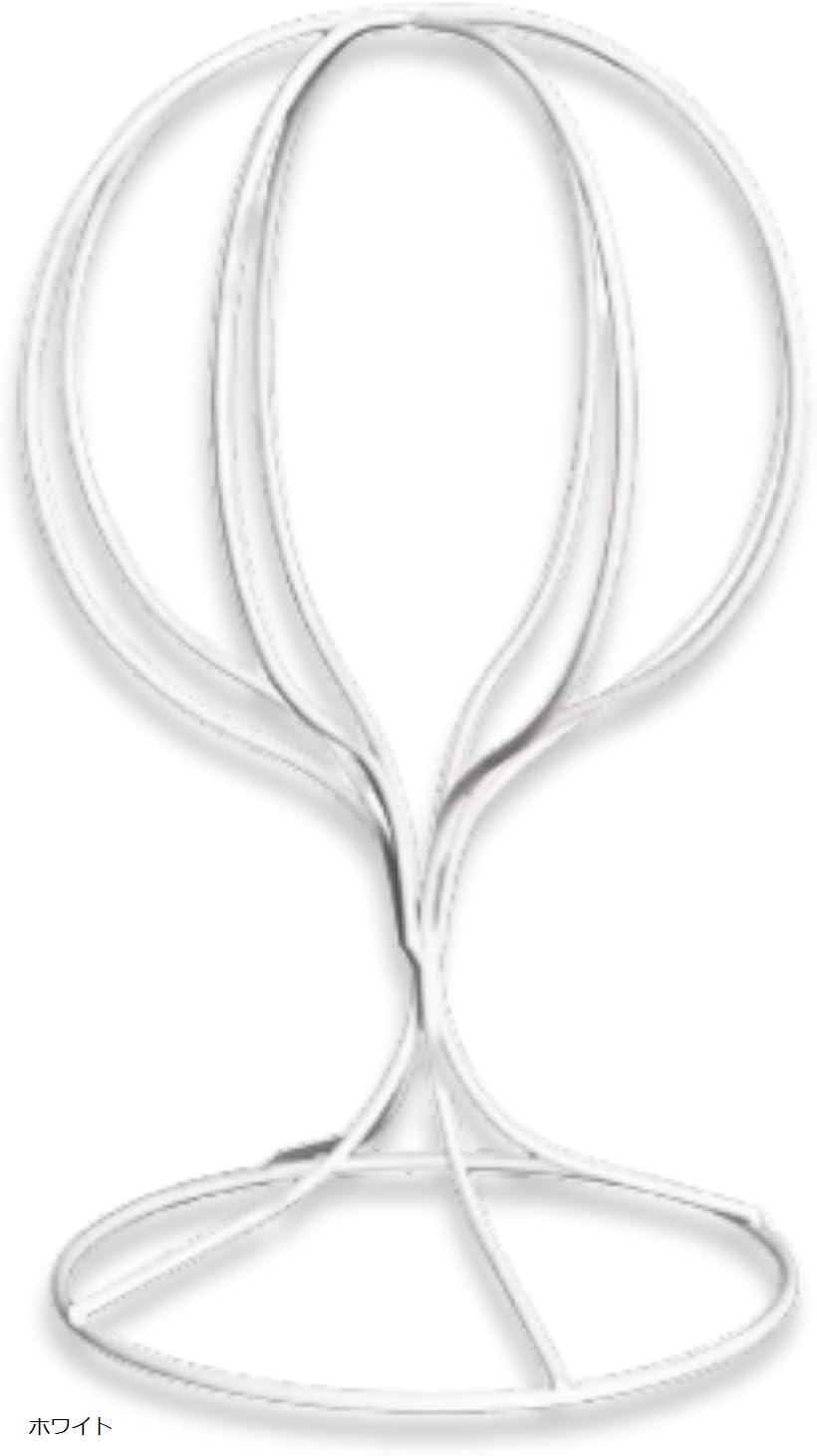 帽子スタンド ウィッグスタンド アイアン 店舗 什器 DIY 収納 おしゃれ 軽量 インダストリアル デザイン (ホワイト, 32 x 17cm)