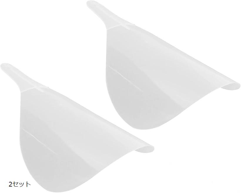 散髪ケープ フェイスシールド ヘアプロテクター ヘアセット 保護カバー 前髪セルフカット (2セット)