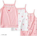 ガールズ キャミソール キッズ 女の子 子供 花柄 インナー シャツ 3枚組 肌着 下着 通園 通学 幼稚園 小学生 カットソー トップス ストレッチ アンダーウェア 吸汗 速乾 やわらか 綿素材(うさぎ, 110)