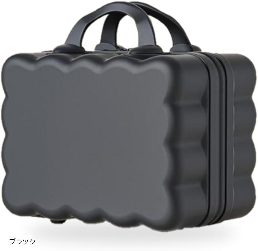 ミニ スーツケース キャリーバッグ 収納ケース おしゃれ 軽量 機内持ち込みOK (ブラック)