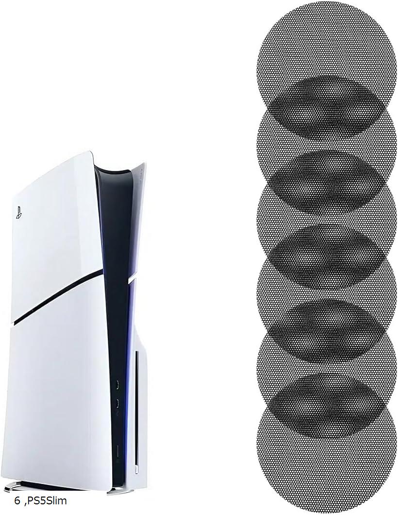 PS5 冷却ファン ダストフィルター ほこり 防止 防塵 ホコリカバー (PS5Slim， 6)