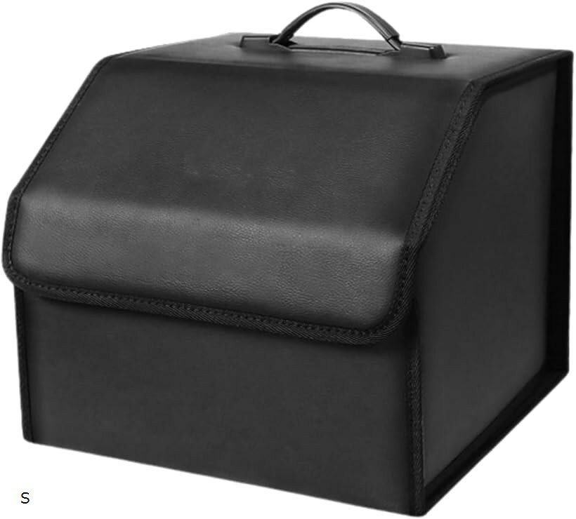 Rakuten - 車 収納ボックス トランクボックス 蓋・ハンドル付き 折り畳み (S 33x32x30cm)