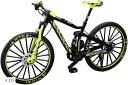 マウンテンバイク 自転車 ミニ 模型 プラモデル おもちゃ(イエロー)