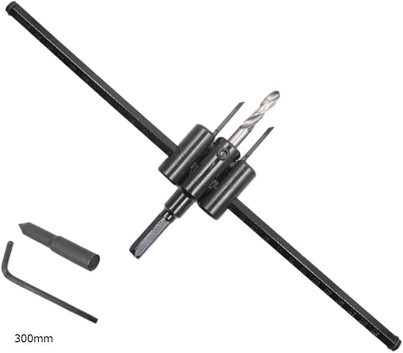 【楽天ランキング1位入賞】サークルカッター 自由錐 穴あけ 工具 インパクト ドリル DIY工具 (300mm)