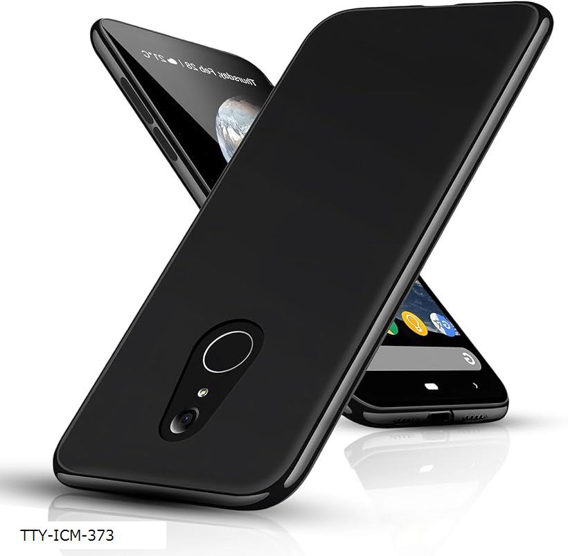 ARROWS Be4 F-41A ケース ブラック 耐衝撃 落下防止 軽・薄型 ストラップホール付き 柔軟 砂艶消しの質感 ほこりが付かない 滑り止め (ブラック, TTY-ICM-373)