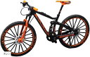 マウンテンバイク 自転車 ミニ 模型 プラモデル おもちゃ(オレンジ)