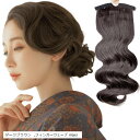 フィンガーウェーブ 前髪ウィッグ ウェーブ前髪 社交ダンス ヘアアクセサリー 和装 日本髪 ヘアピース 部分ウィッグ 髪飾り パーティー ヘアセット つけ毛(ダークブラウン, フィンガーウェーブ maxi)