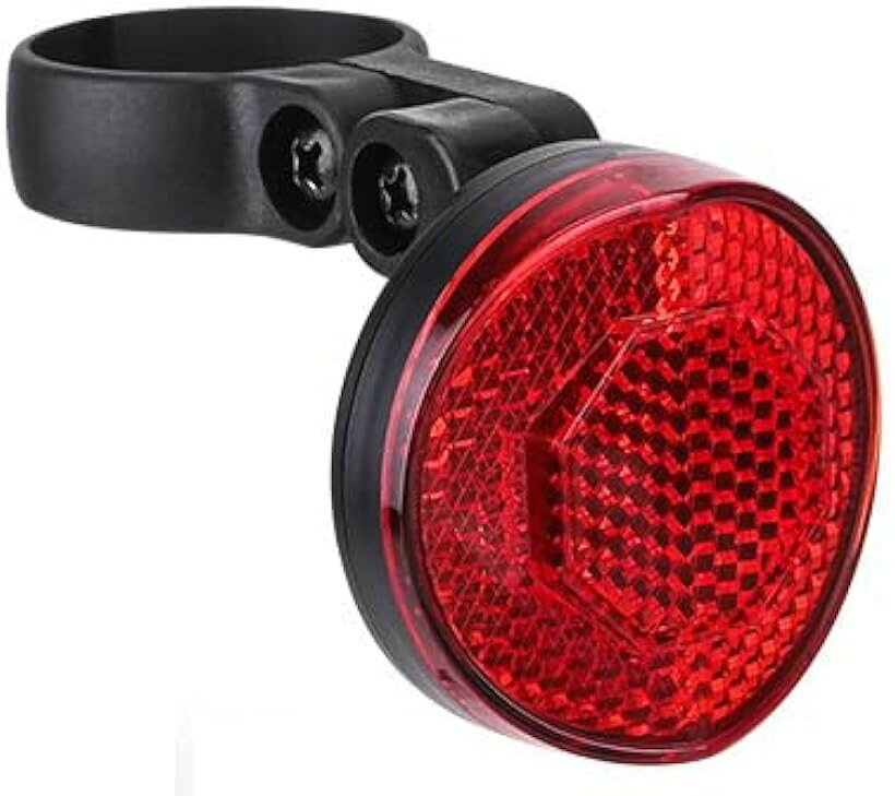 AirTag用 自転車 リフレクター Airtagバイクマウント隠し 盗難防止Airtagホルダー MTB ロードバイク スクーター GPSトラッカー 防犯用 子どもの見守り (レッド)