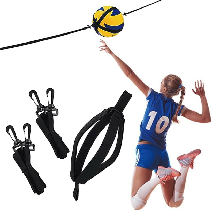バレーボール 練習 アタック サーブ スパイク トス 練習器具 4号球 5号球 対応 小学生 中学生 部活 練習道具 自主練習 自己練習 (ブラック)