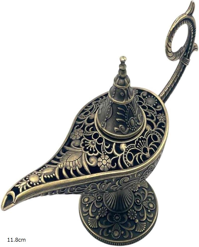 お香立て ランプ 香炉皿 香皿 蓋付き オシャレ インテリア 装飾 (アンティーク, 11.8cm)