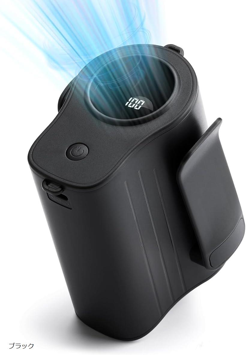 腰掛け扇風機1台4役携帯扇風機 多機能 腰掛け/首掛け/卓上/手持ち 4way対応 ベルトファン 4000mAh大容量 腰掛けファン Type-C充電式 LE..