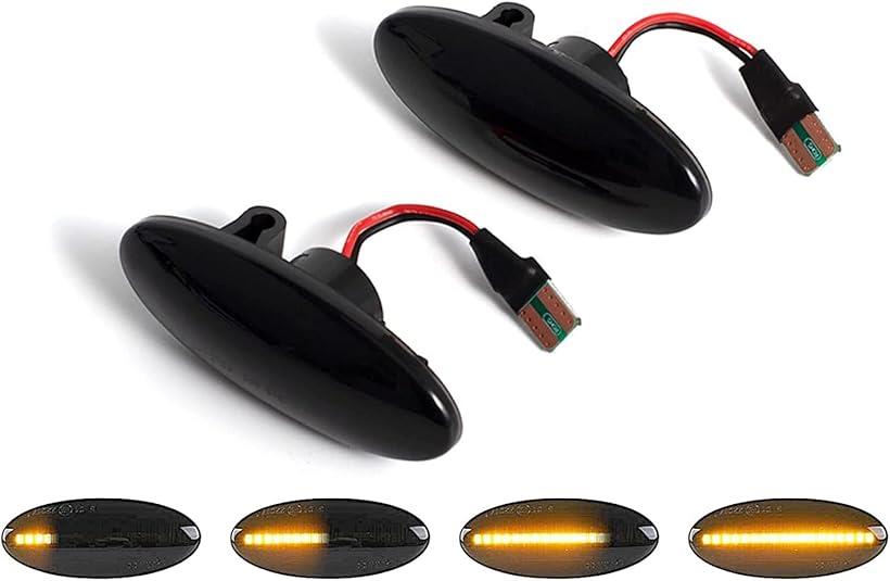 互換品 互換品 ® 流れて光る NISSAN 日産 ウイングロード AD エクストレイル キューブ ジューク セレナ ティーダ デュアリス ノート NV200 マーチ ラフェスタ リーフ スモークレンズ