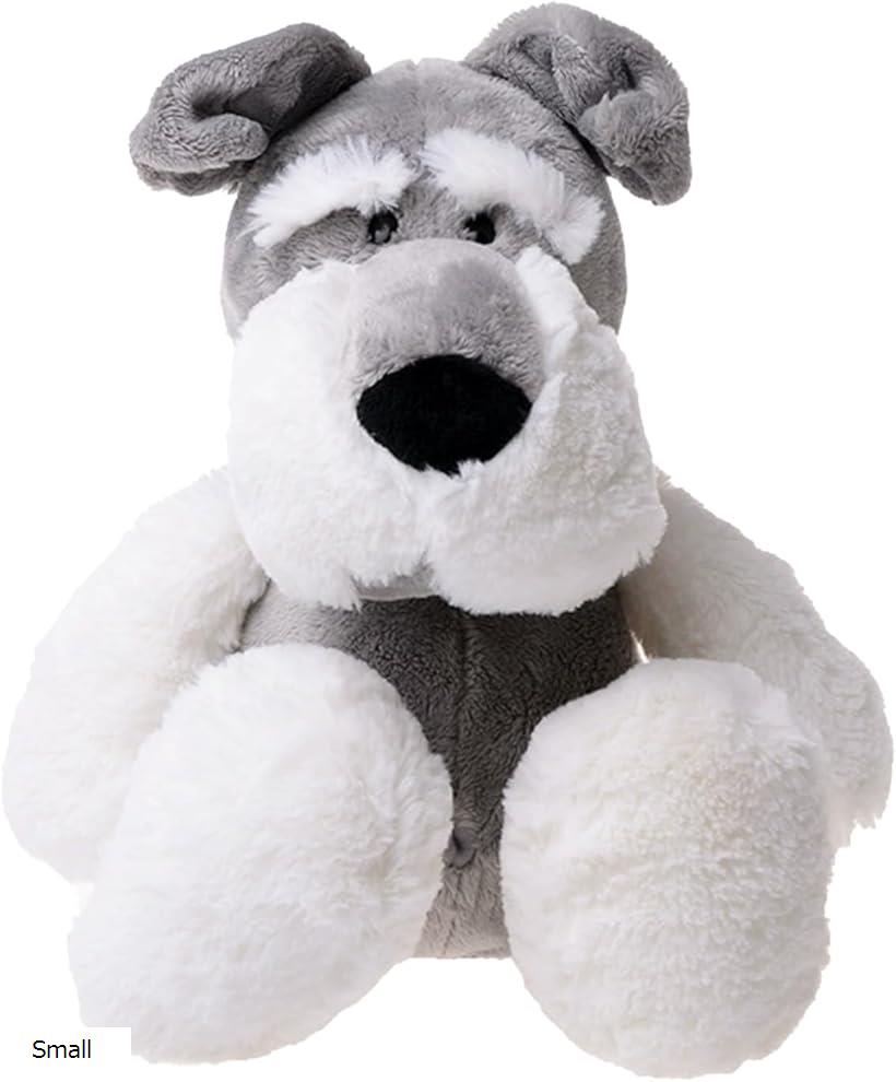 Dog - シュナウザー グッズ ぬいぐるみ 犬 抱き枕 もちもち ふわふわ ギフト 昼寝枕 (Small)