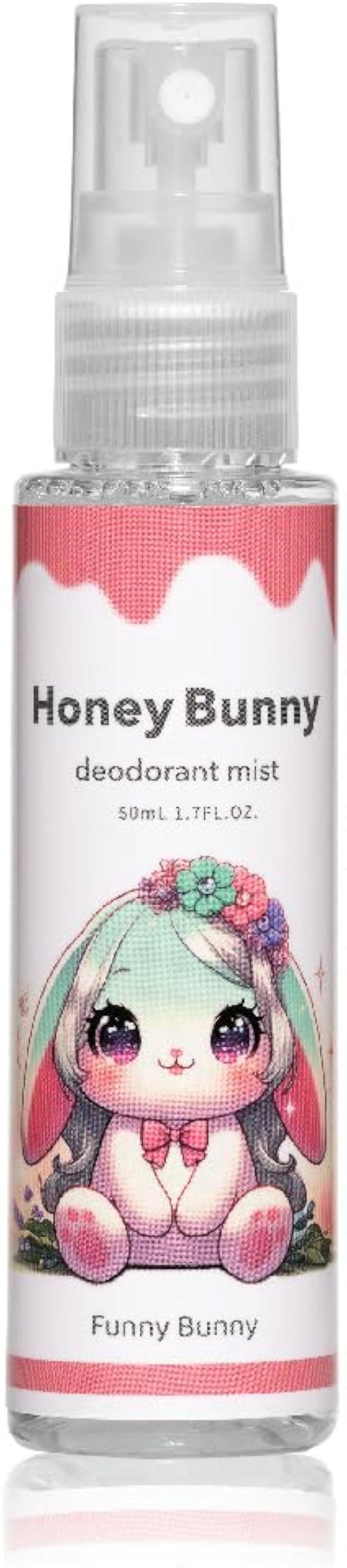 デリケート ケア スプレー Honey Bunny ハニーバニー デオドラントスプレー 気にになる ゾーン ワンプッシュ 夏の 臭い対策 デリケートケア 脇 汗 蒸れ 体臭 ボトル一本 330回 (ピンク ホワイト クリア, 50ml)