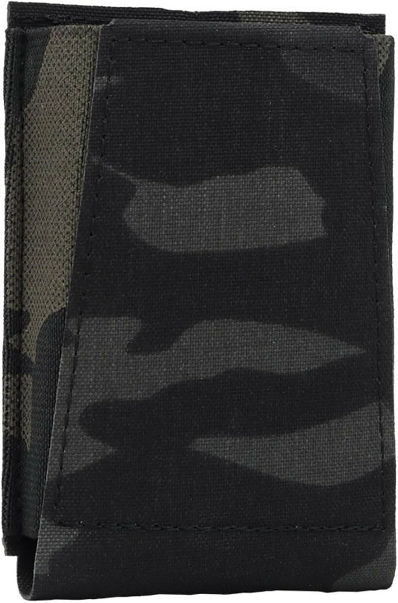 マガジンポーチ マグポーチ 超軽量スタイル M4 AR15 対応 MOLLE ベルト 両方対応 サバゲー CORDURA 実物ナイロン仕様 ブラック迷彩 (ブラック迷彩)