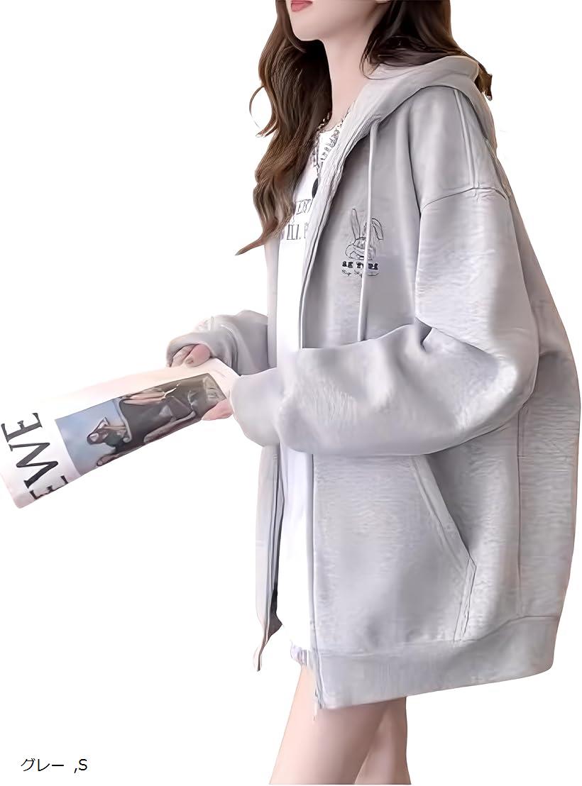 バリエーションコード : 2b90ijqkw3商品コード2b90iujdpv商品名ジップアップパーカー ラビット レディース 大きめサイズ 秋 冬 春ブランドcoco plazaカラーグレーサイズ等S「ラビットロゴが可愛いレディースジップア...