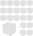 ラッピング ギフトボックス 透明 プラスチック 箱 組み立て簡単 20個セット(透明)