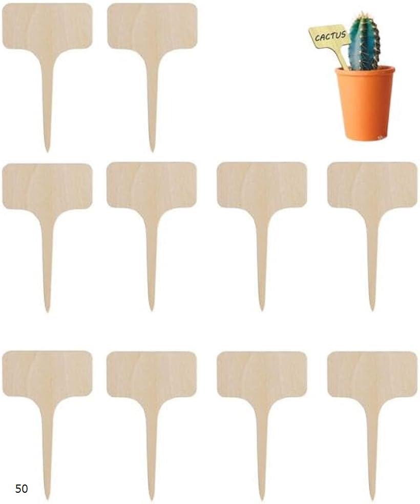【楽天ランキング1位入賞】園芸 用 T型 木製 ラベル 植物ラベル 植物用タグ 家庭菜園 ガーデニング 鉢 ..