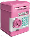 貯金箱 ダイヤルロック式 パスワード お札対応 6色展開(ピンク, 標準サイズ)