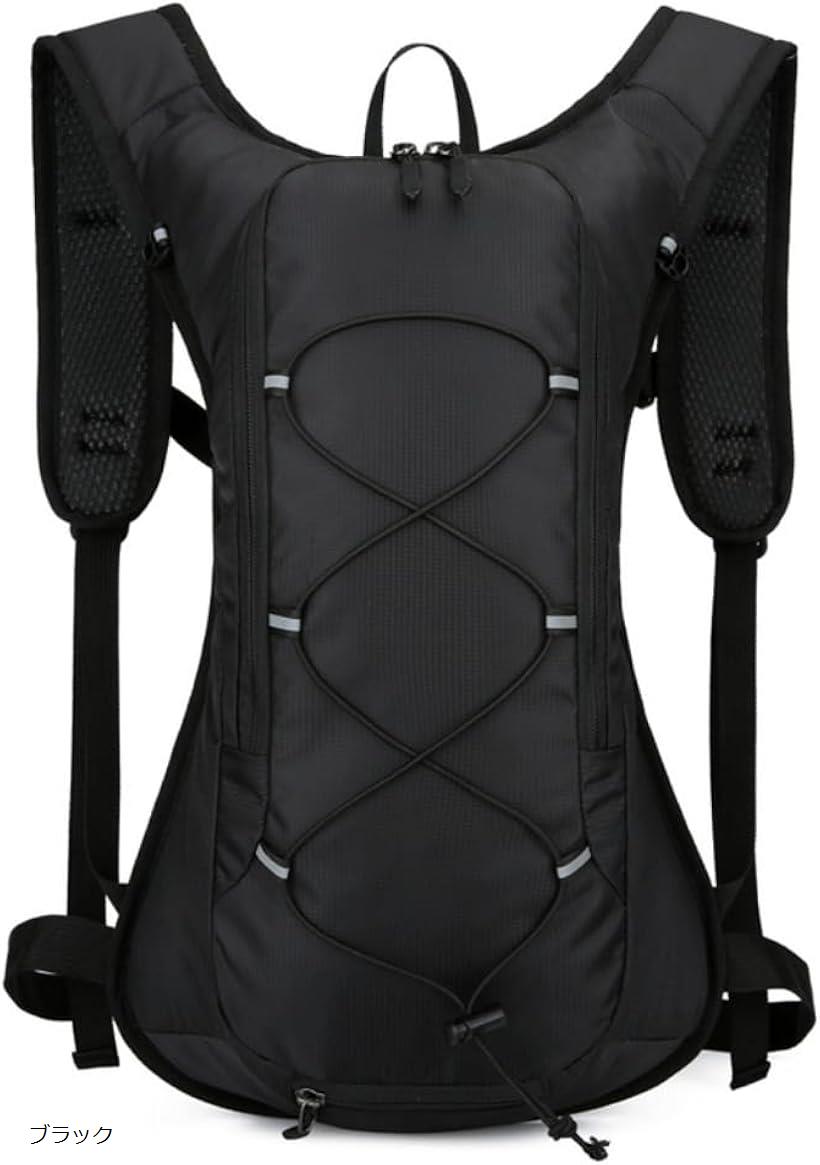 ランニングバッグ リュック ロードバイク 通勤ラン 軽量 防水 バックパック マラソン ジョギング (ワン..