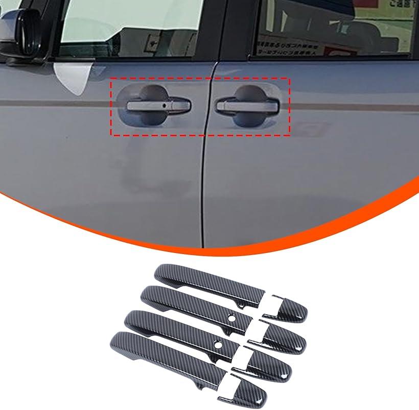 ホンダ N-BOX JF5 JF6 専用 ドアハンドルカバー アウタードアノブハンドル メッキドアハンドルカバー ドアカバー ABS製 貼付タイプ 外装パーツ