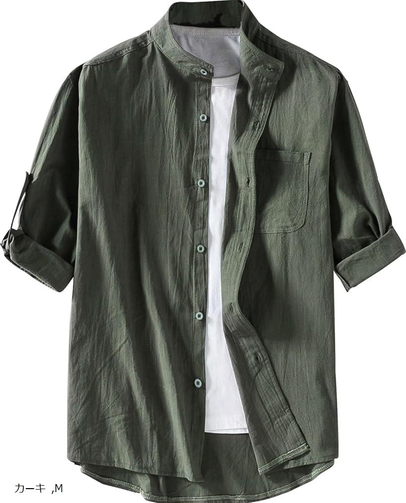 シャツ メンズ 半袖 カジュアル 無地 トップス 大きいサイズ ミリタリーシャツ 大人 かっこいい 春 夏 ..