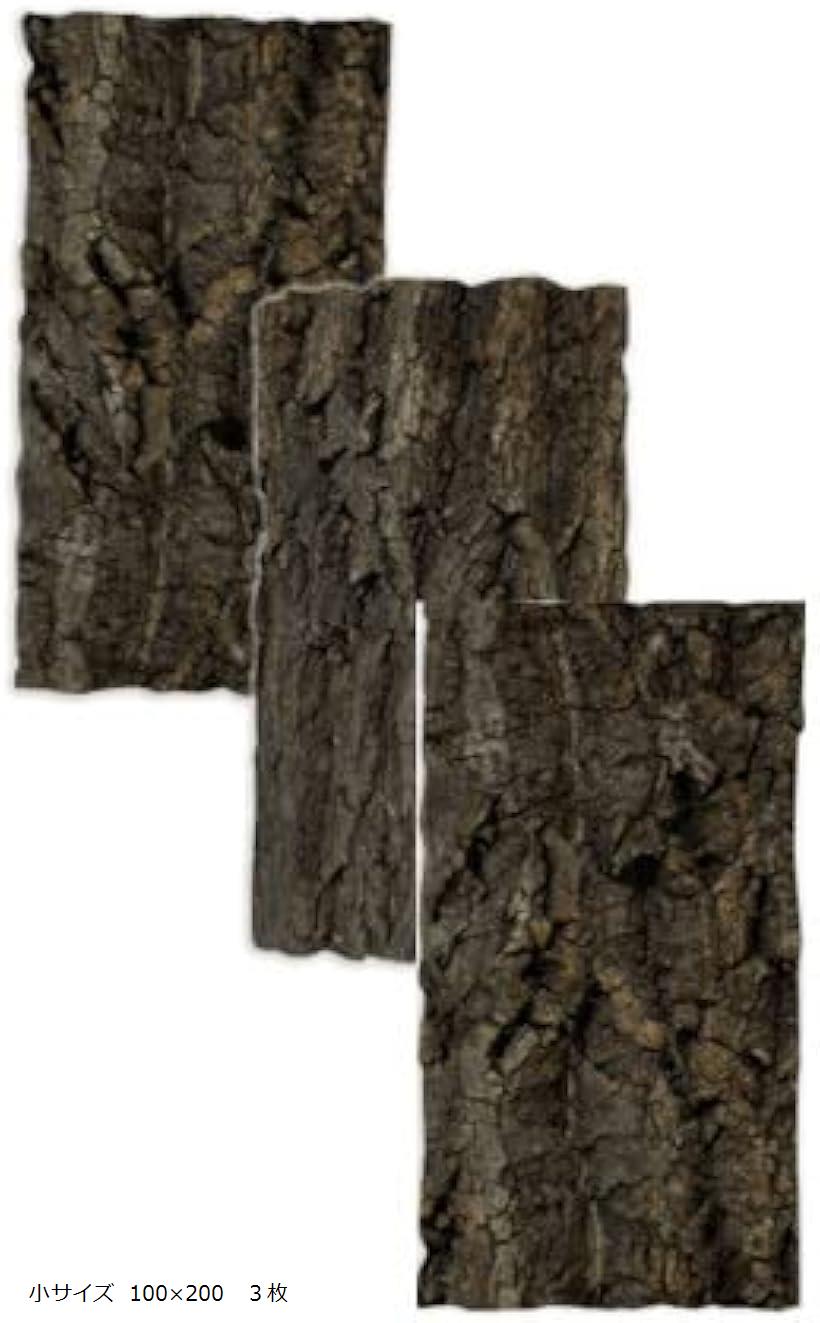 コルク樹皮 着生 エアプランツ チランジア バークチップ 爬虫類 観葉植物 本物 ヘゴ板 (ブラック, 小サ..